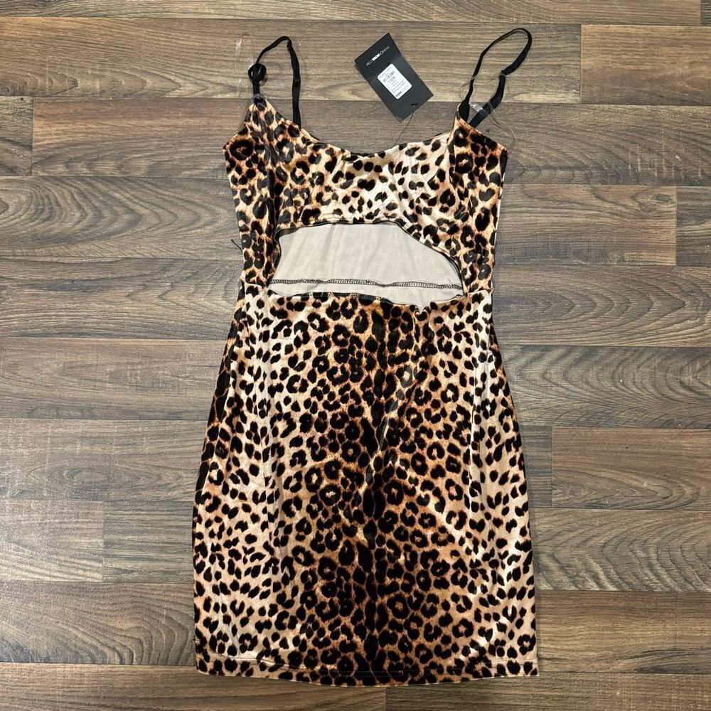 FN Ready To Pounce Velvet Mini Dress - Picture 2 of 7